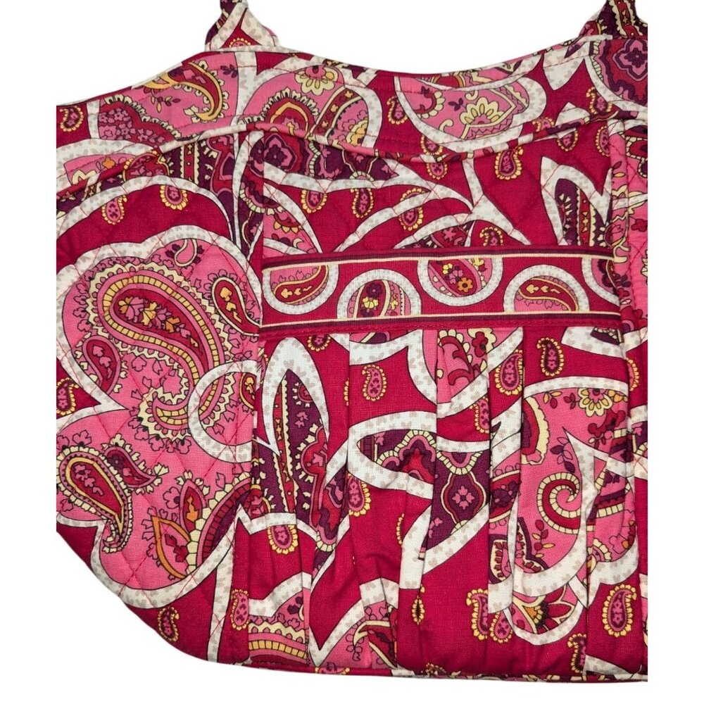 Vera Bradley Rosie Posies Sweetheart Shoulder Bag Red Pink - Picture 10 of 16
